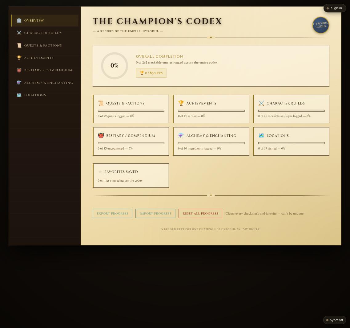 The Champion's Codex screenshot