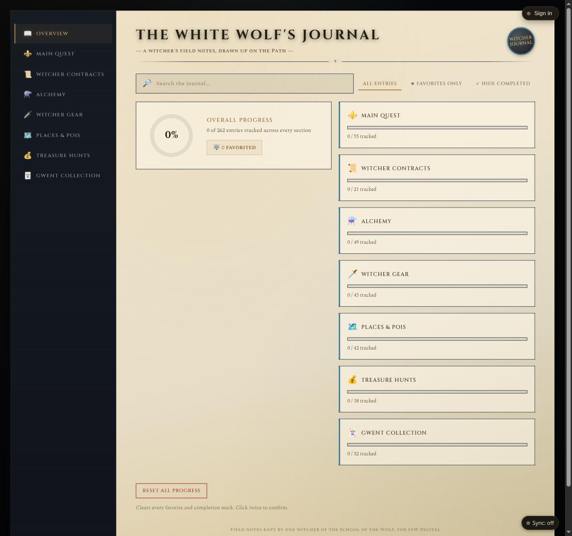 The White Wolf's Journal screenshot